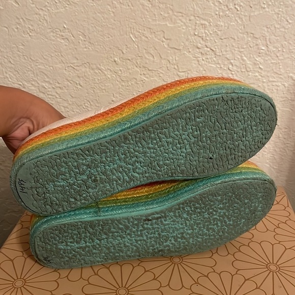 Superga 2790 Rainbow Espadrille Flatform Trainers in White - Picture 8 of 9